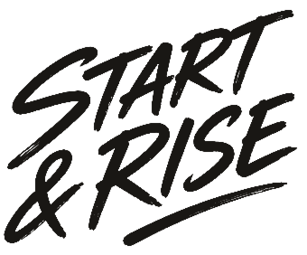 START & RISE — logo Brush Style